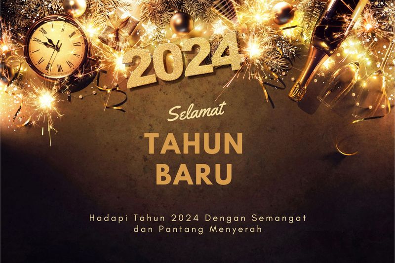 Kartu Ucapan Tahun Baru 2024