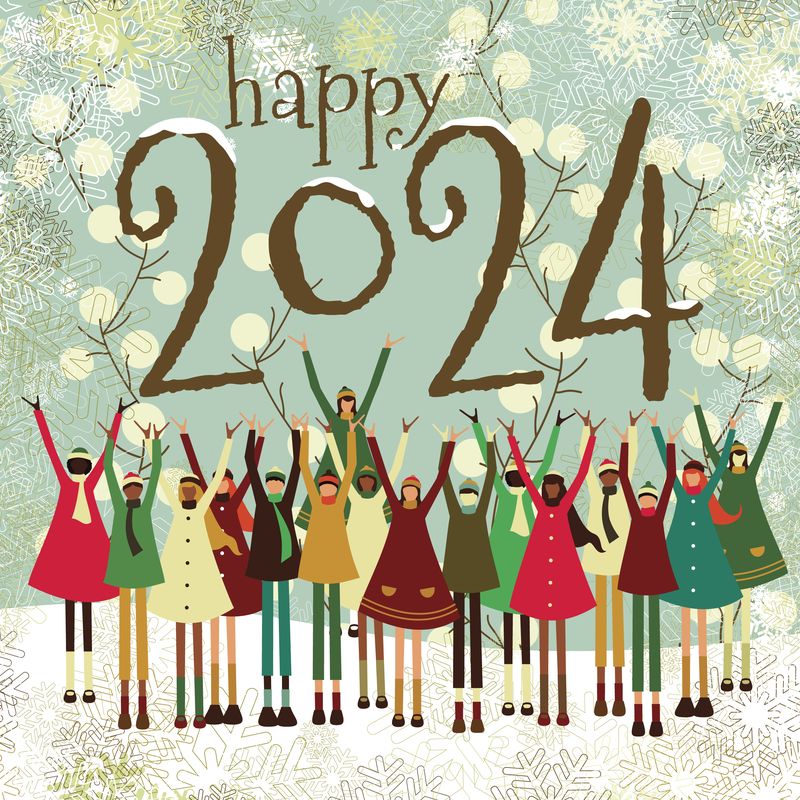 Kartu Ucapan Tahun Baru 2024