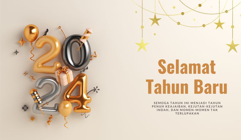 Kartu Ucapan Tahun Baru 2024