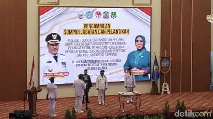 Pelantikan Pj Bupati Sidrap dan Pj Bupati Jeneponto.