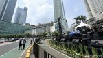 Persiapan Panggung Hiburan Tahun Baru di Sudirman-Thamrin