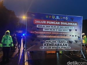 Polisi Tutup Akses Kendaraan Menuju Puncak Bogor Via Tol Jagorawi