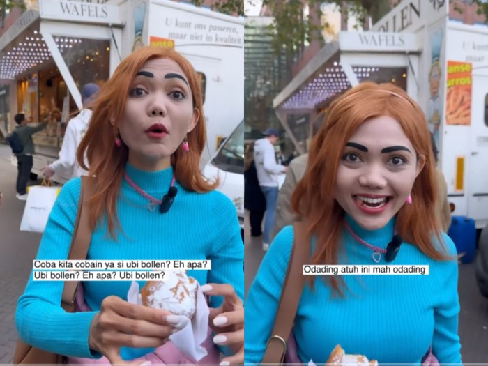 Rina Nose jadi Si Nur cicip oli bollen