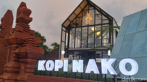 Suasana di Kopi Nako Bali, Jalan Drupadi Nomor 32 Denpasar, Bali pada Sabtu (30/12/2023). (Ni Made Lastri Karsiani Putri-detikBali)