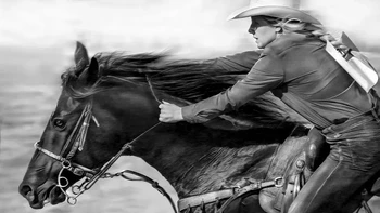 Bulls, Broncs and Barrels karya David Zlotky menjuarai kategori Domestic Animals. Foto: David Zlotky/2023 reFocus Awards Black and White Photo Contest