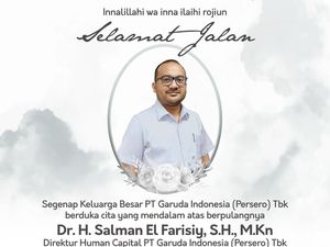 Kabar Duka, Direktur Garuda Indonesia Salman El Farisiy Meninggal Dunia
