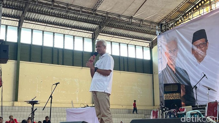 Ganjar Pranowo di Semarang, Jawa Tengah (Anggi/detikcom)