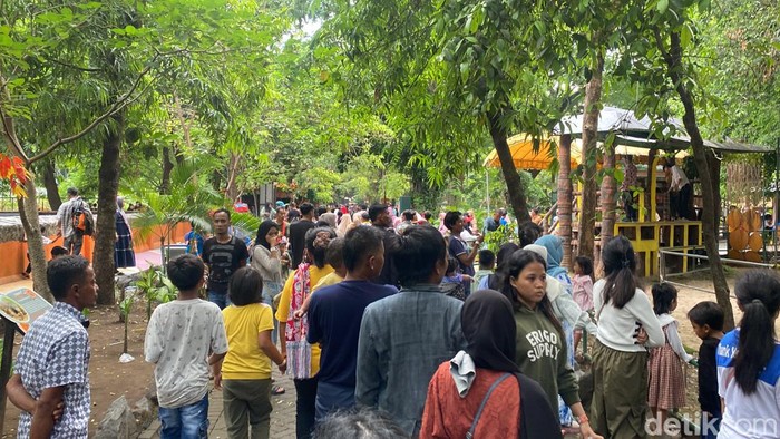 Kebun Binatang Surabaya (KBS) diserbu wisatawan di momentum libur tahun baru. Lalin di sekitar KBS juga padat merayap Kebun Binatang Surabaya (KBS) diserbu wisatawan di momentum libur tahun baru. Lalin di sekitar KBS juga padat merayap