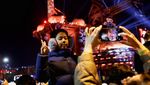 Momen Hitung Mundur Pergantian Tahun 2024 di China