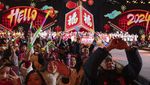 Momen Hitung Mundur Pergantian Tahun 2024 di China