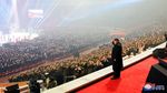 Momen Kim Jong Un Rayakan Tahun Baru di Stadion 1 Mei Pyongyang