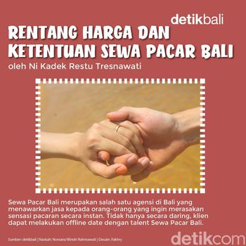 Infografis pacar sewaan detikBali.