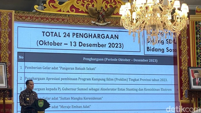 Pj Gubernur Sumsel sampaikan kinerja Pemprov Sumsel Oktober - Desember 2023.