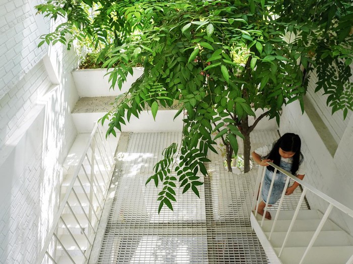 rumah tanpa dinding penutup di Vietnam/via Dezeen