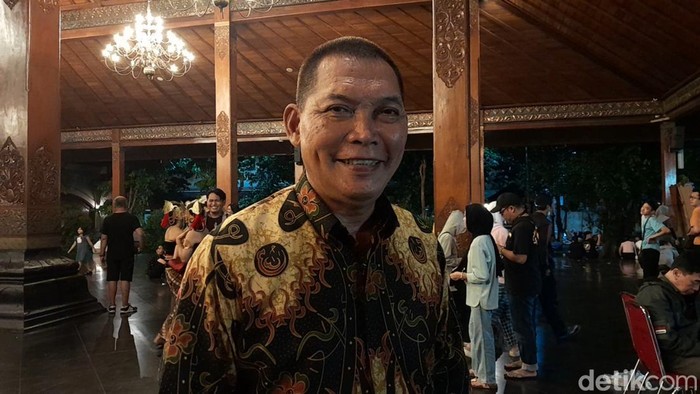 Wakil Wali Kota Solo, Teguh Prakosa di Balai Kota saat perayaan tahun baru, Senin (1/1/2023).