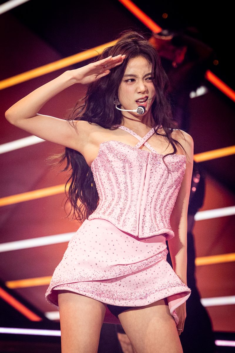 INDIO, CALIFORNIA - APRIL 22: Jisoo of BLACKPINK performs onstage at the 2023 Coachella Valley Music and Arts Festival on April 22, 2023 in Indio, California. (Photo by Emma McIntyre/Getty Images for Coachella)