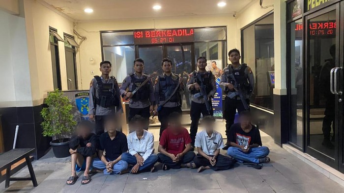 6 remaja ditangkap saat hendak tawuran di malam tahun baru (dok istimewa)