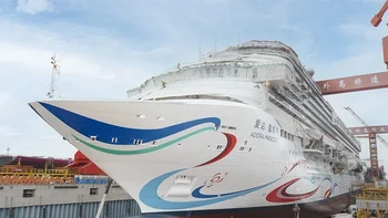 Pembangunan kapal pesiar besar seperti Adora Magic City menandai lompatan dalam kapasitas pembuatan kapal China secara keseluruhan. Hanya 4 negara yang mampu membuat kapal sejenis ini. Foto: Xinhua