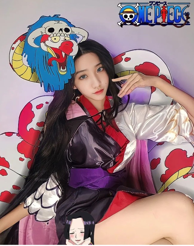 Ini penampilan cosplayer Indonesia lewat akun Instagram @peaxcy_xy saat menjadi Putri Amazon dan kapten dari Kuja Pirates. Foto: Dok. Instagram
