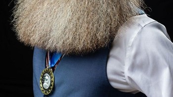 Jacob Darlington memenangkan Pertunjukan Terbaik di Kejuaraan Jenggot dan Kumis Nasional 2023. Foto: Nationalbeardchampionships