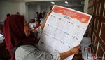 Melihat Pelipatan Surat Suara di KPU Jakarta Utara