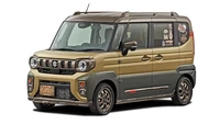 Yang terakhir adalah Suzuki Spacia Papa Boku Kitchen Concept. Mobil ini mengadopsi gril ala Jeep, sistem pencahayaan modern, intake model honey comb, dan livery berbagai warna yang memberikan kesan crossover. Foto: Dok. Suzuki