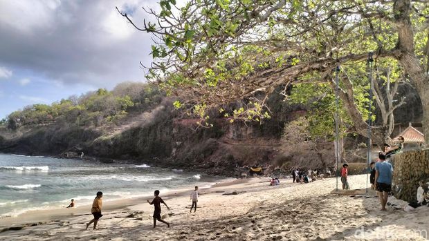 Pantai Virgin, Karangasem, Bali. (Anastasya Evlynda Berek/detikBali)