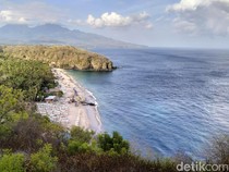 Pesona Pantai Virgin di Karangasem, Cek Info Lokasi-Harga Tiket Masuk