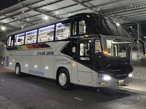 Bus Baru PO Sinar Jaya Hadir dengan Sasis Mercy dan Bodi Tentrem