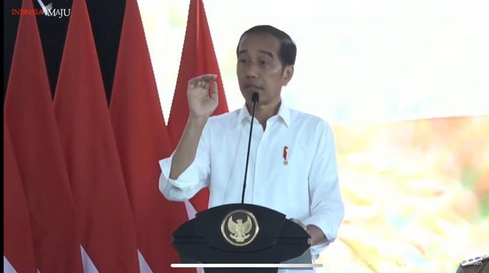 Presiden Jokowi di Banyumas (tangkapan layar)