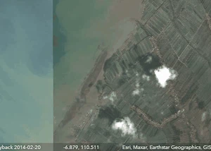 Penampakan Citra Satelit Pulau Baru di Demak, Baru Muncul di 2023