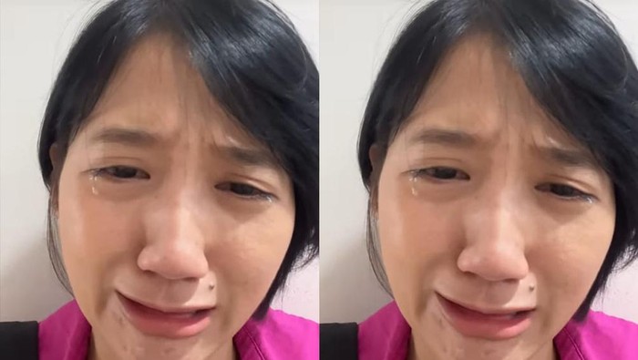 Wanita yang viral ngaku ditahan pihak Imigrasi Bandara Kualanamu. (Dok.Istimewa)
