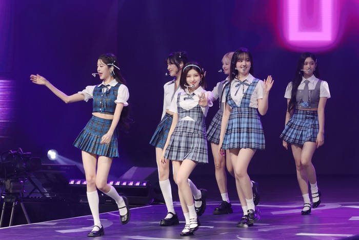 TAIPEI, CHINA - JUNE 25: Members of South Korean girl group IVE perform on the stage during a fan meeting on June 25, 2023 in Taipei, Taiwan of China. (Photo by VCG/VCG via Getty Images)