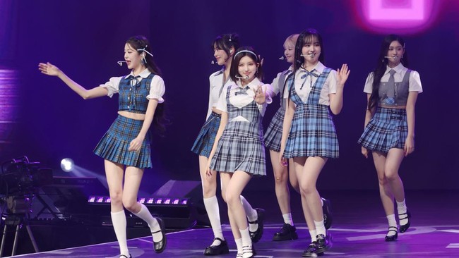 TAIPEI, CHINA - JUNE 25: Members of South Korean girl group IVE perform on the stage during a fan meeting on June 25, 2023 in Taipei, Taiwan of China. (Photo by VCG/VCG via Getty Images)