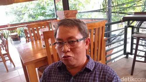 Ketua Harian Bidang Hukum MUI Bali Agus Samijaya di Denpasar, Rabu (3/1/2024). (Aryo Mahendro/detikBali).