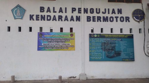 Balai Pengujian Kendaraan Bermotor Jembrana, Rabu (3/1/2024).