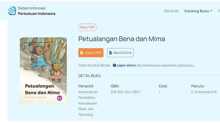 Buku dongeng SIBI Kemdikbud