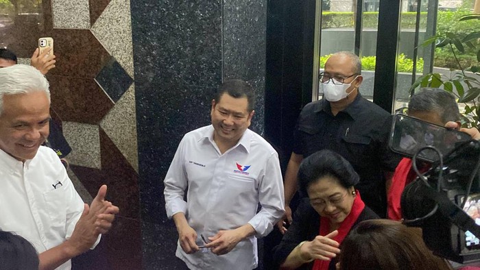 Ganjar Pranowo, Hary Tanoesoedibjo, dan Megawati Soekarnoputri