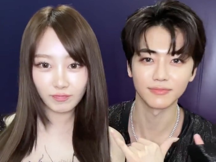 Giselle aespa dan Jaemin NCT