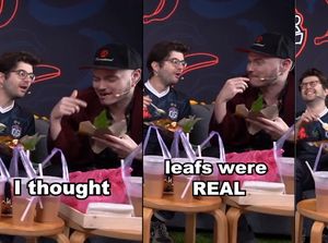 Lahap Daun Pisang Saat Makan Nasi Lemak, Host Esport Jadi Sorotan