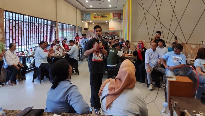 Ketum PSI Kaesang Pangarep di Serang, Banten (Foto: Bahtiar/detikcom)