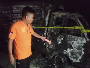 Mobil Boks Terbakar di Rest Area Tol Medan-Tebing, Pemilik Masih Misterius
