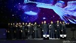 Potret Kompak Ganjar-Mahfud Hadiri Konser Lilin Putih