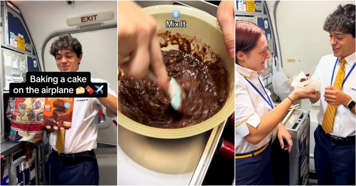 Nekat! Awak Kabin Ini Bikin Kue di Pesawat yang Sedang Terbang