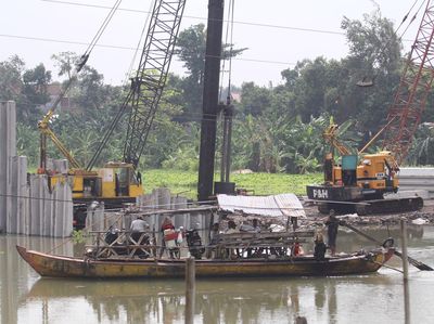 Progres Jembatan Jongbiru yang Jadi Akses Bandara Kediri