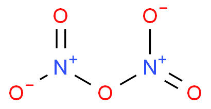 Struktur nitrogen pentaoksida.