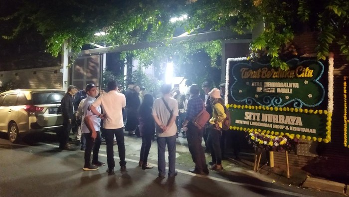 Suasana Rumah Duka Rizal Ramli di Jaksel (Kurniawan Fadilah-detikcom)