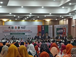 Pimpinan Ponpes dan Kiai se-Tasikmalaya Deklarasi Dukung AMIN di Pilpres
