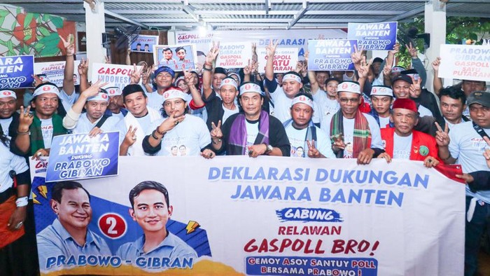 Jawara di Banten beri dukungan ke prabowo gibran