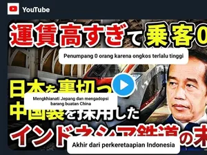 Thumbnail Video YouTube Jepang Soal Kereta Whoosh Sulut Emosi Warganet